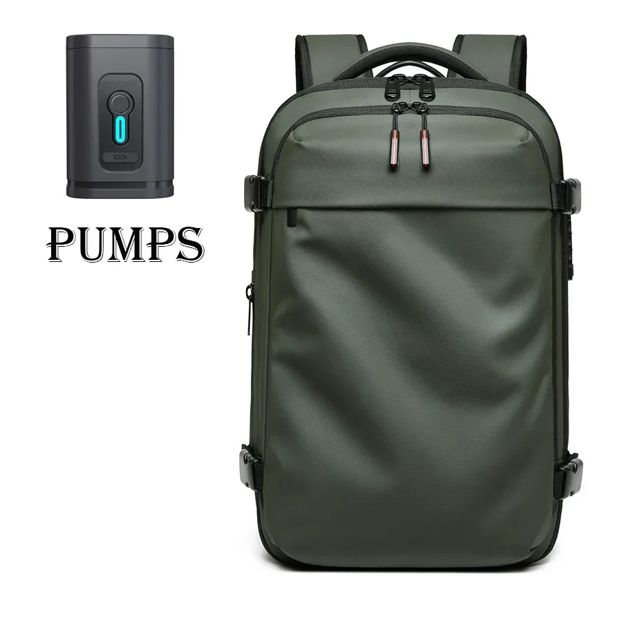 sac à dos de voyage pour hommes, sac à dos pour ordinateur portable avec compression sous vide, 17 pouces, grande capacité, sac à dos scolaire, sac à dos de randonnée, sac à dos d'affaires