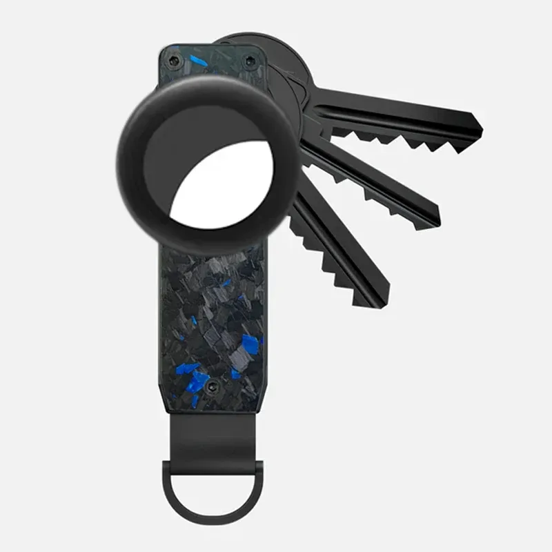 organisateur de clés anti-perte en métal avec étui pour airtag compatible avec le traceur apple airtag (sans airtag)