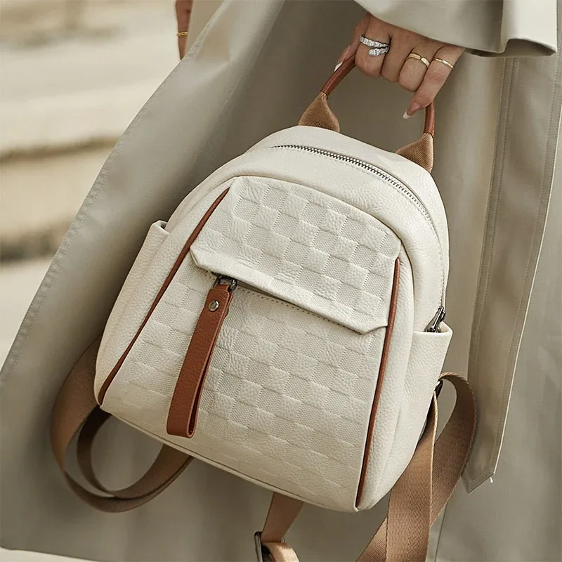 zwing ler-sac à dos en cuir véritable pour femme, sac de voyage à motif, peau complète, 100% authentique, mode professionnelle, besoin # sc1368, vendeur chaud
