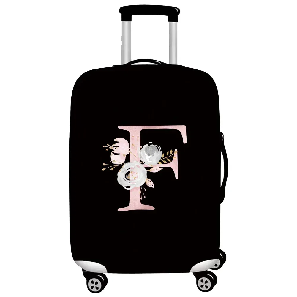 optics-juste de protection élastique pour bagages, housses de valise trempées, housse de chariot, accessoires de voyage, série pink flower, 18 "-32"