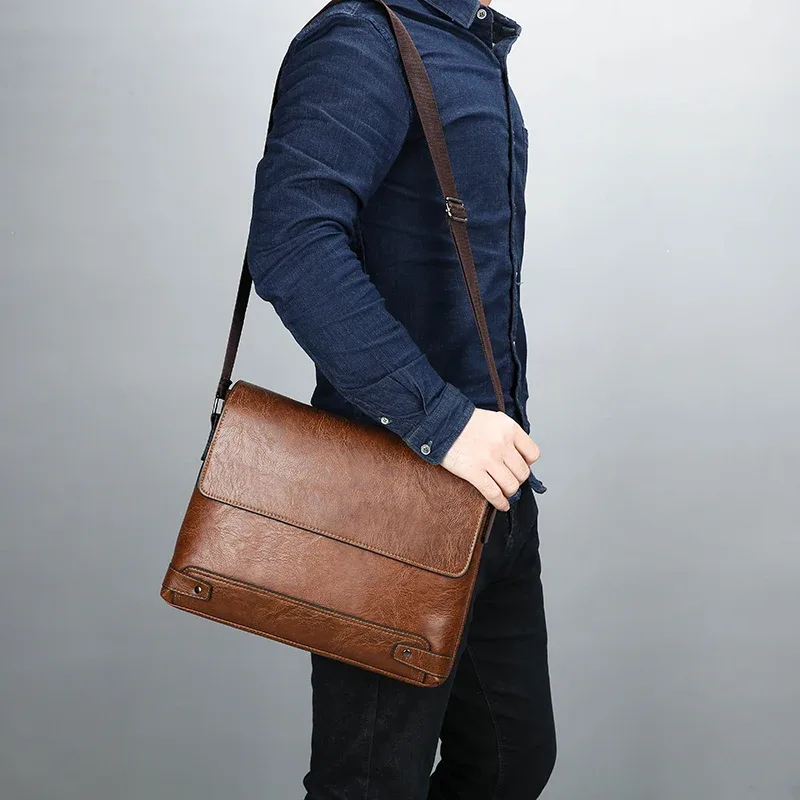 sac à bandoulière, sac à bandoulière pour homme, sac d'affaires, grande capacité, pour les voyages d'affaires et le travail