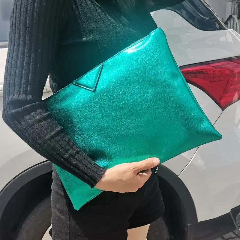 sacs à main de luxe pour femmes, pochettes de créateur, sacs enveloppe en cuir pu, porte-documents a4, portefeuille, couleur argent, nouvelle collection 2026