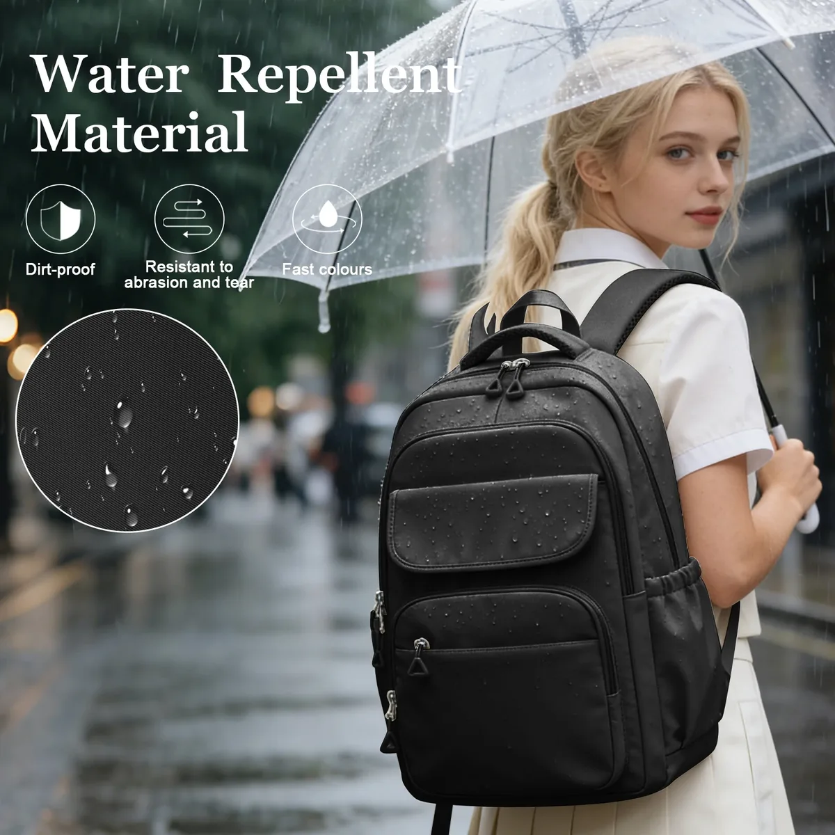 sac à dos scolaire pour adolescents, filles et garçons, sac d'école léger, sac à dos imperméable pour hommes et femmes, sac à dos décontracté pour ordinateur portable, pour l'université
