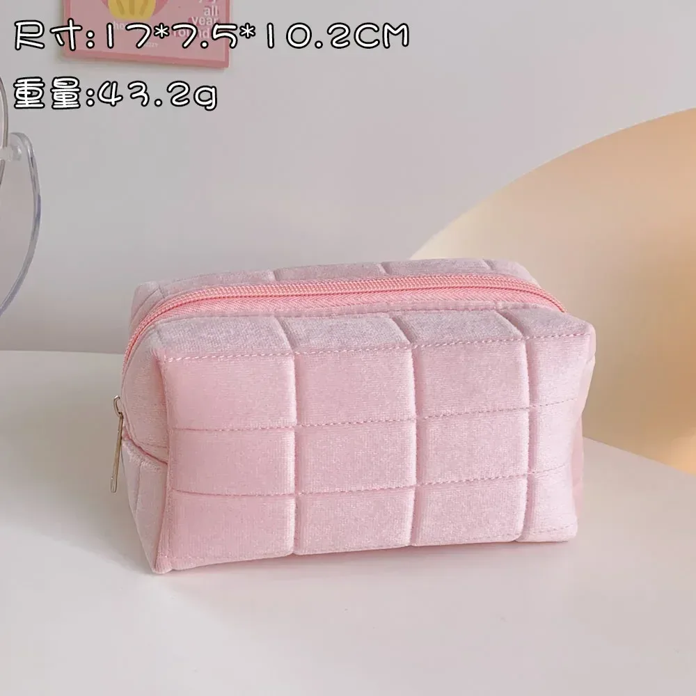 trousse de maquillage à motif floral pour femme, trousse de toilette cosmétique, trousse à fermeture éclair, trousse de voyage pour poudres lavantes, trousse de rangement de maquillage, nouveau