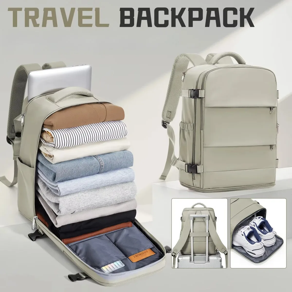 sac à dos ryanair, bagage à main approuvé par les compagnies aériennes, sac à dos de voyage pour femmes et hommes, sac à dos pour ordinateur portable de 14 pouces