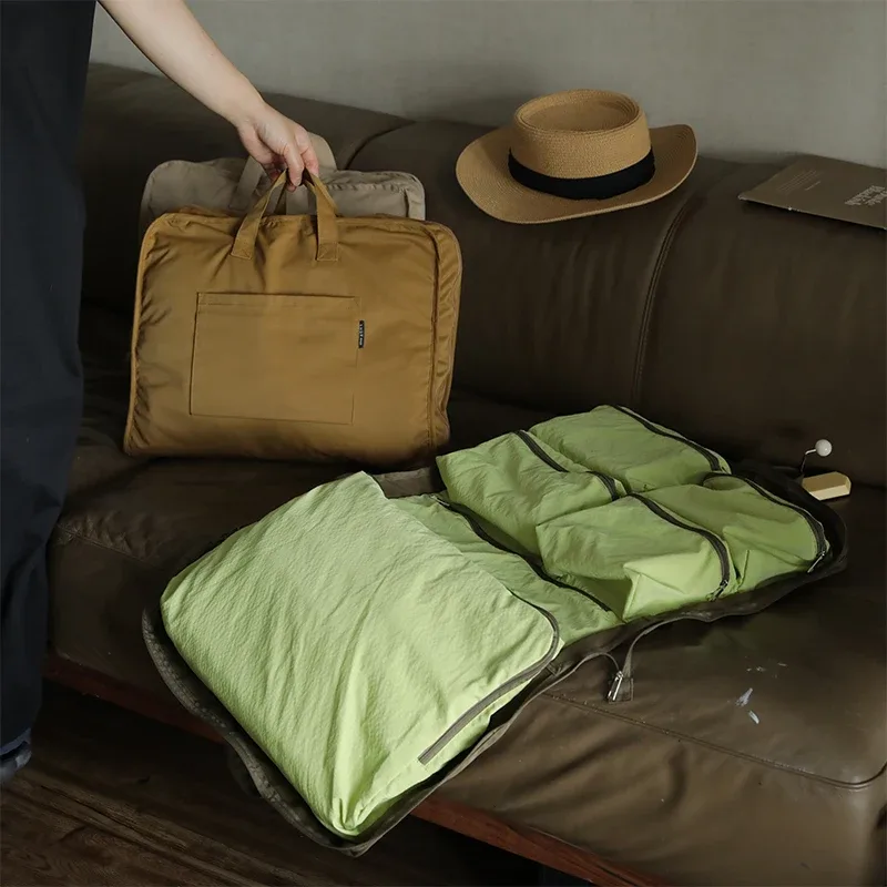 sac fourre-tout de voyage léger 6 en 1 pour femmes et hommes adultes, sac à main pliable de rangement de bagages à main pour voyage camping en plein air