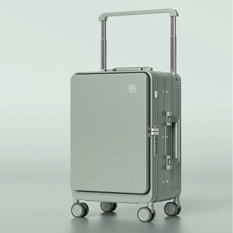 klqdzms valise abs+pc grande capacité, valise à roulettes pour femme, boîte de voyage 20"24"26"28 pouces, sac de voyage style chariot, bagage pour homme