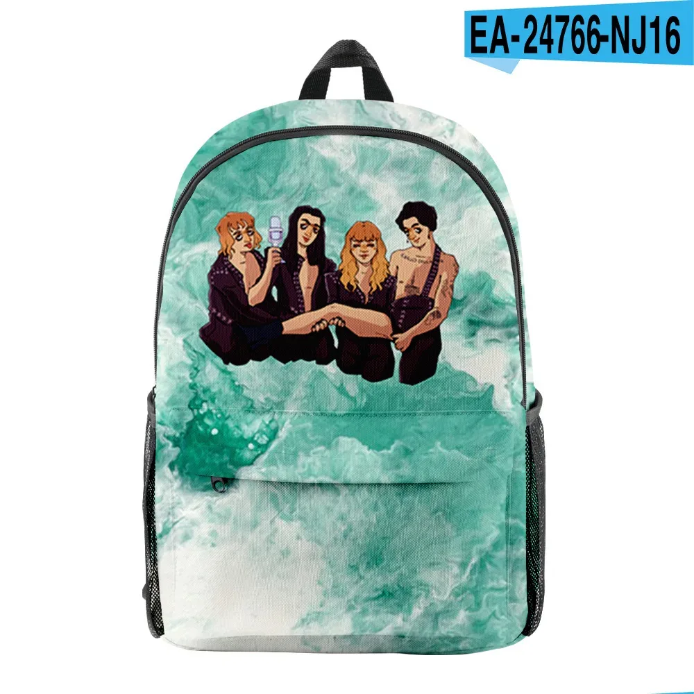 nouveauté de luxe cool classique maneskin élève bookbag sacs à dos pour ordinateur portable impression 3d oxford imperméable garçons/filles sacs à dos de voyage