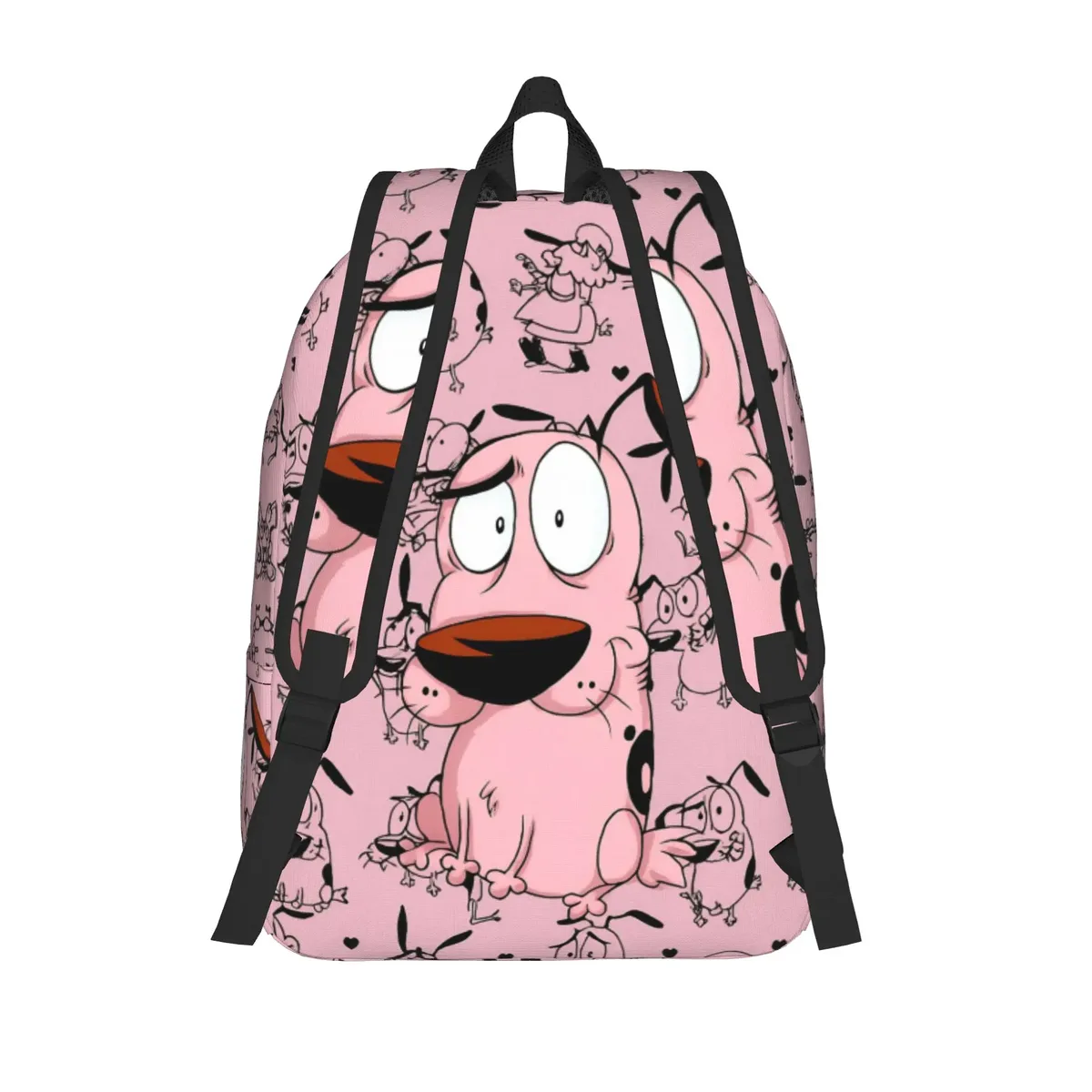 sac à dos cool courage le chien lâche - cadeau idéal pour étudiants, sac de travail, sac à dos de jour pour hommes et femmes, sacs en toile pour l'université