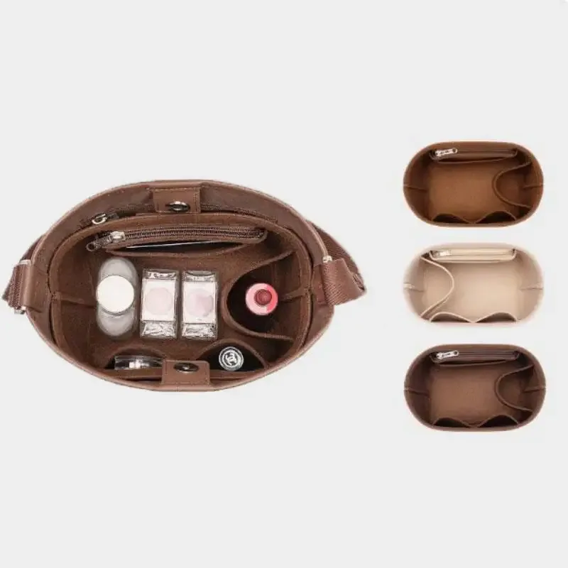 1pc insérer sac sac à main organisateur insérer pour sacs à main, diviseurs d'insertion de sac en feutre avec multi-poches, adapté au sac à dos long/sac seau