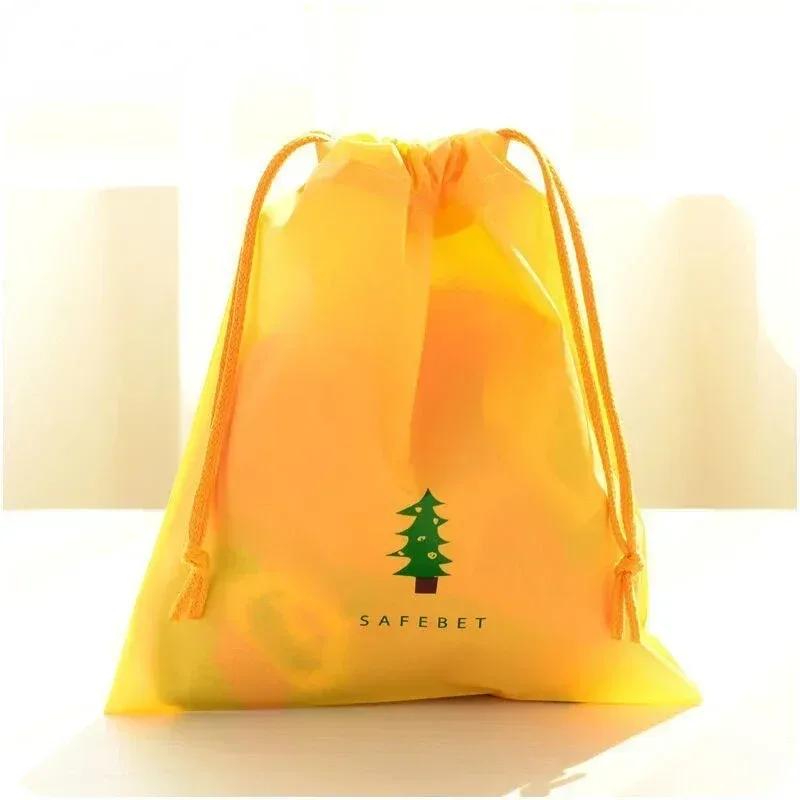 sac de rangement en nylon imprimé de dessin animé, étanche, poudres wstring de proximité, multifonctionnel, portable, durable, chaussures, sous-vêtements, sac de voyage, 1 pièce