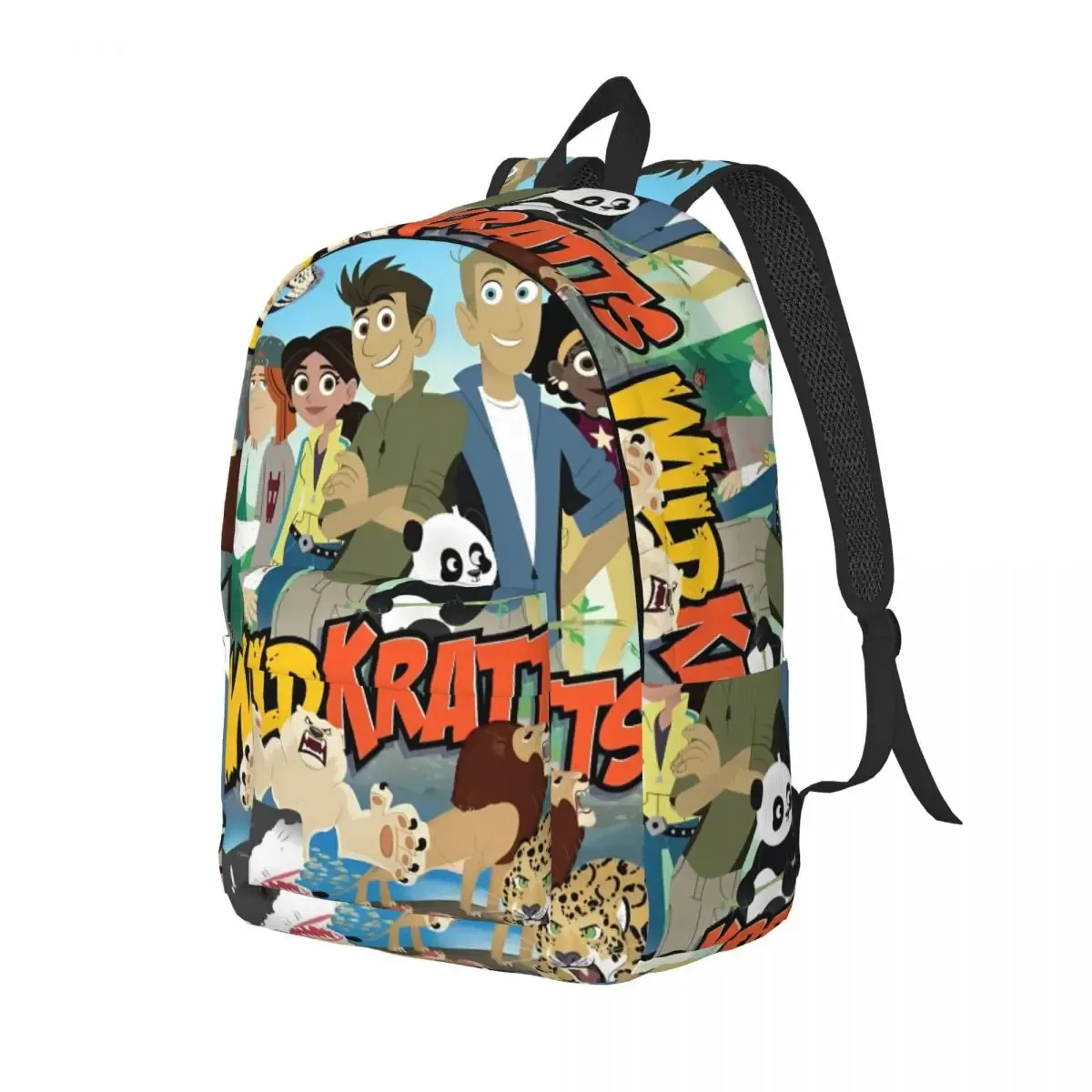 wild kratts sac à dos pour hommes femmes mode étudiant randonnée voyage sac à dos collège sac à bandoulière léger