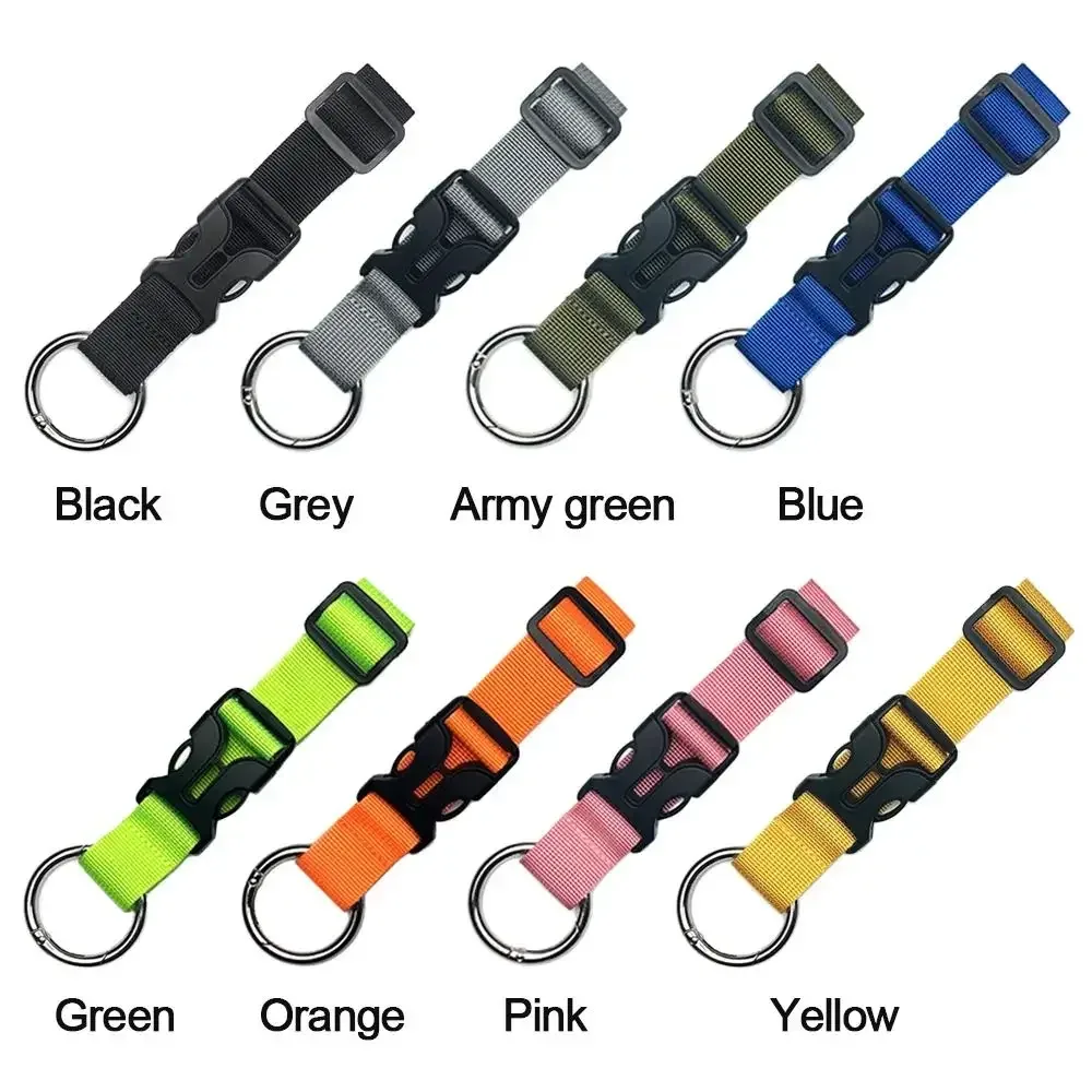 Bracelet Fixation Nylon Multicouleurs Boucle Suspension Crochet Sangle Réglable Sac Dos Voyage Transport Fixation Travail Sport Utilité Pratique