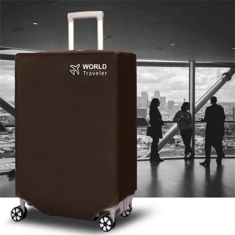 housse de protection noire pour valise de voyage, 24/26/28/30 pouces, housse de protection pour bagages, housse anti-poussière extensible pour accessoire de voyage