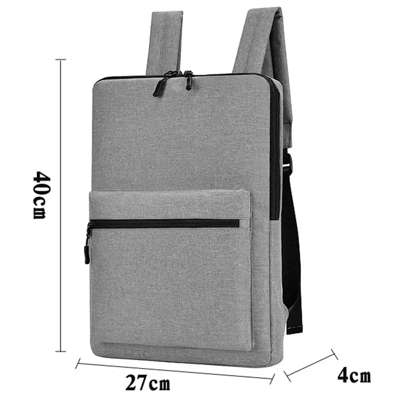 sac à dos minimaliste et fin pour femmes et hommes, sac de travail décontracté, ultra-fin, étanche, sac à dos pour ordinateur portable 14" 15.6"