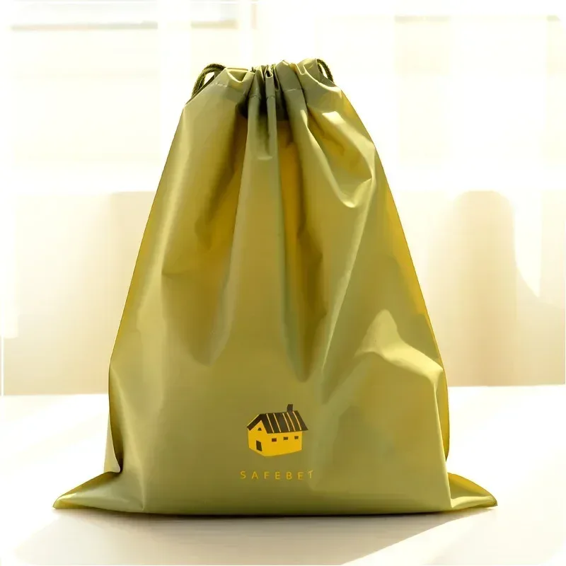 sac de rangement en nylon imprimé de dessin animé, étanche, poudres wstring de proximité, multifonctionnel, portable, durable, chaussures, sous-vêtements, sac de voyage, 1 pièce