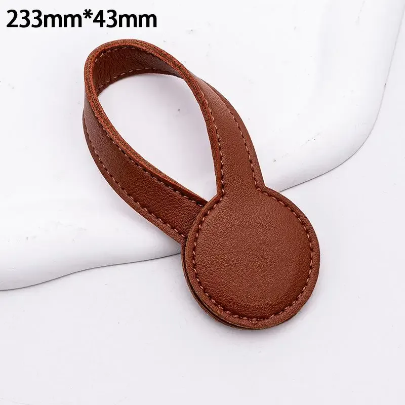 clip magnétique multifonctionnel en cuir pu pour chapeau, clip organisateur rond à aimant puissant, accessoire de sac de voyage