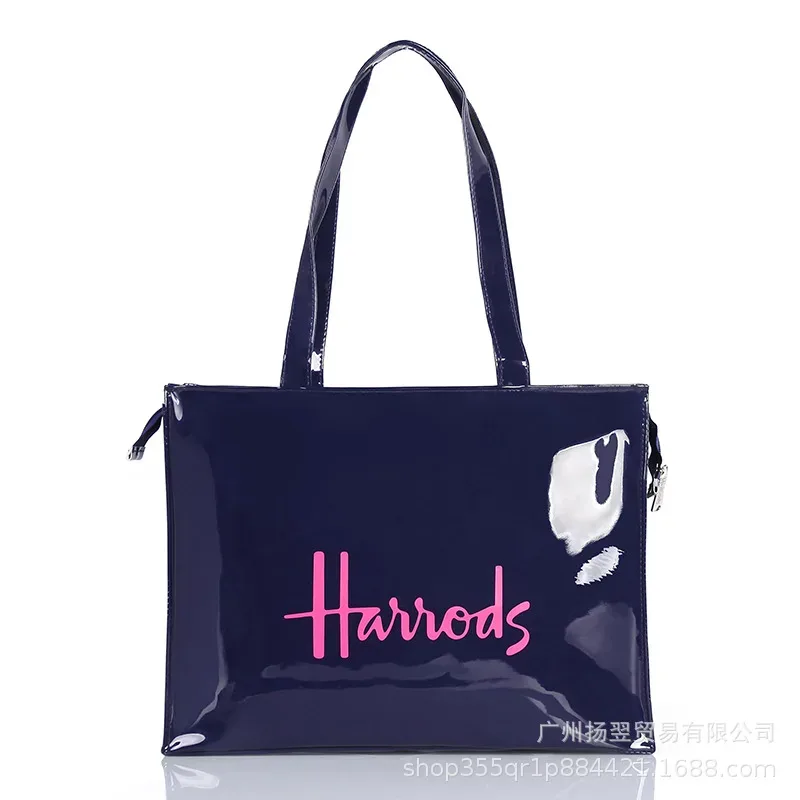 sac fourre-tout imperméable en pvc à imprimé cartoon pour femmes, sac à main décontracté et portable, sac pour le shopping, les trajets quotidiens et l'utilisation quotidienne en extérieur. ﻿
