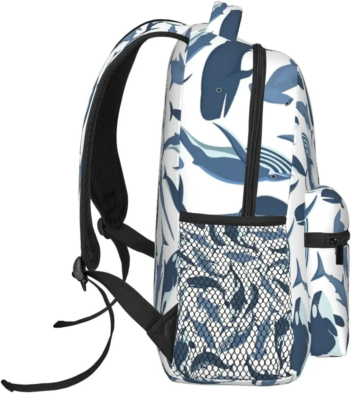 sac à dos shlavabo sharks pour hommes et femmes, sac à dos d'ordinateur, sac à livres, voyage, randonnée, camping, mode