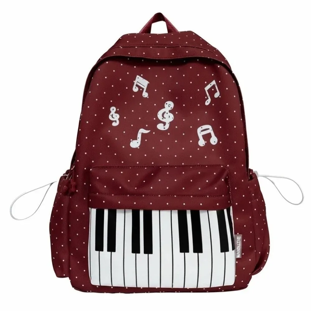 sac à dos pour piano en nylon, multi-poches, design léger, sac pour notes de musique, sangle respirante, grande capacité, sac à dos pour clavier