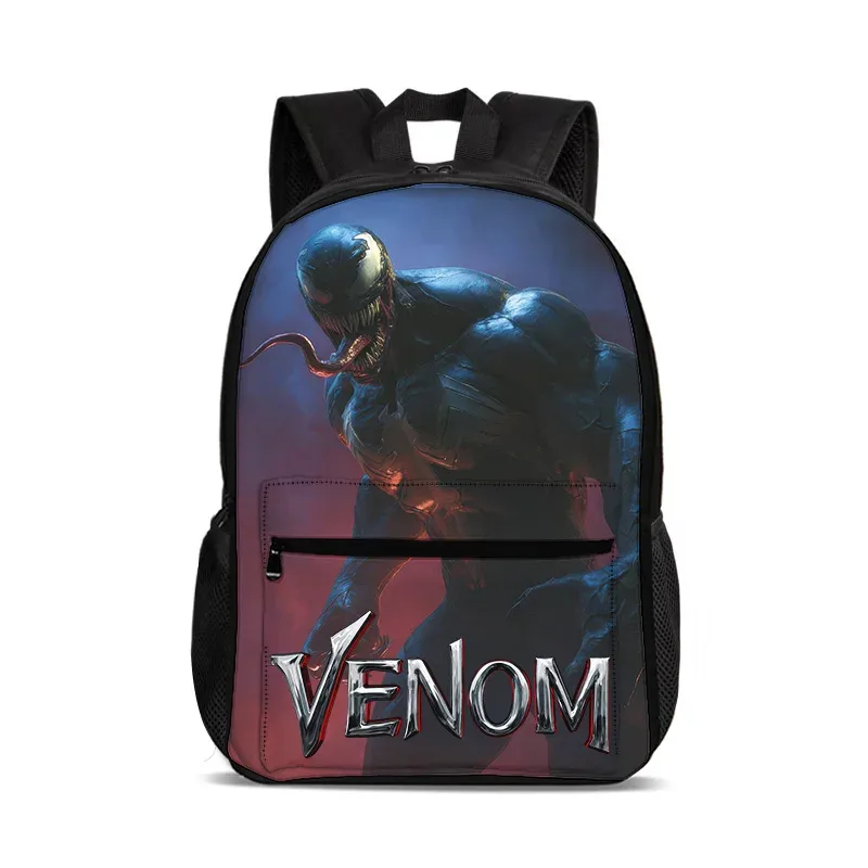 sac à dos venom school de grande capacité, sac à dos d'école à la mode, cadeau pour enfants, pratique et multifonctionnel