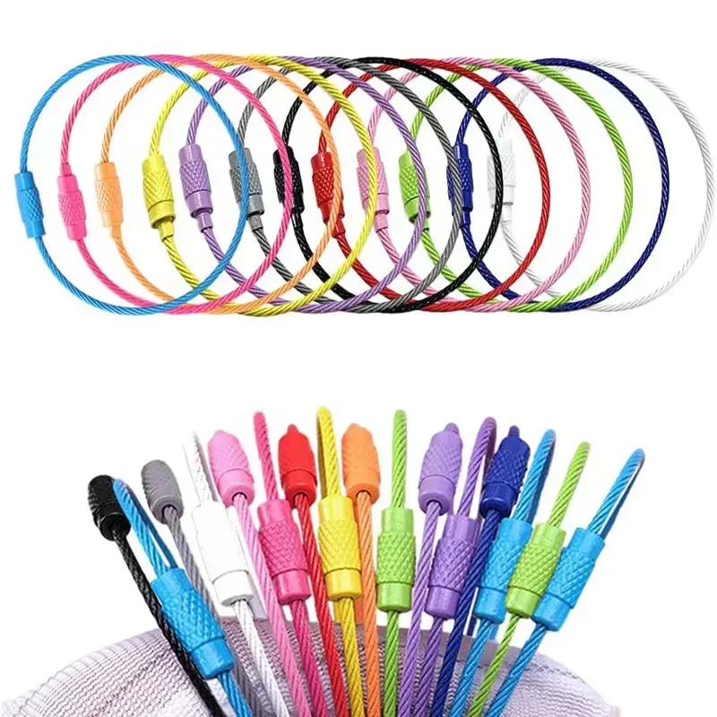 étiquette bagage métallique tressée vert kaki rose voyage pratique identification sac travail cadeau utilitaire