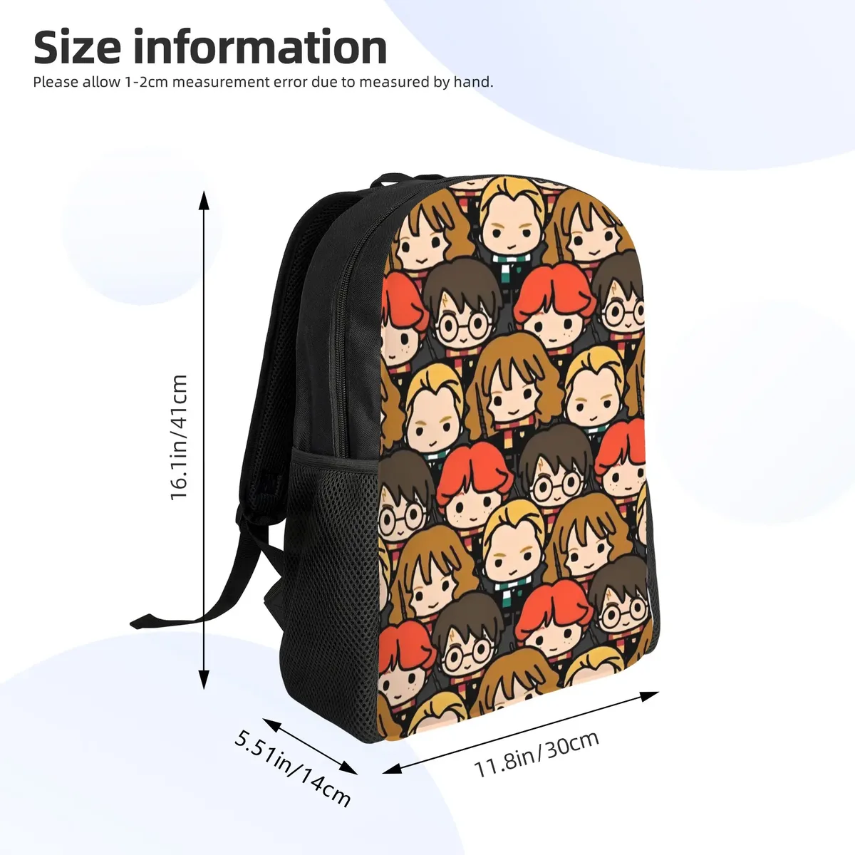 harries movie p-potters magic world sac à dos classique pour femmes, sac d'école pour enfants, sac à dos pour ordinateur portable, sac à bandoulière de voyage pour adolescents