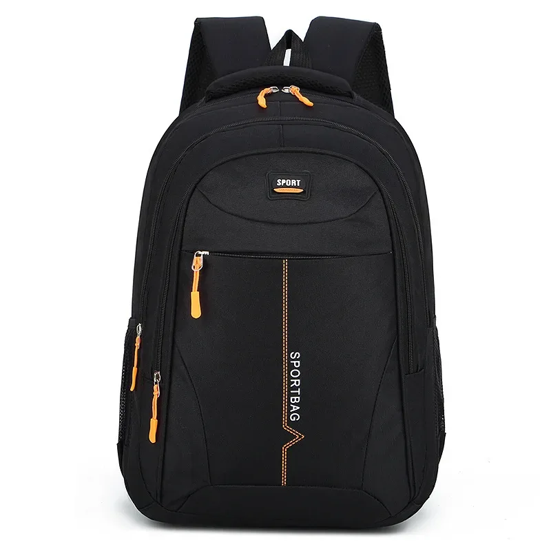 sac à dos pour ordinateur portable avec imprimé lettres, style coréen, décontracté, résistant à l'eau, pour homme et femme, idéal pour l'école, le travail ou les activités de plein air