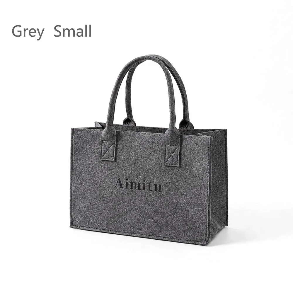 sac à bandoulière en feutre de grande capacité pour femmes, sacoche de voyage de couleur unie, sac à main simple s/m/l, nouvelle collection, 1 pièce