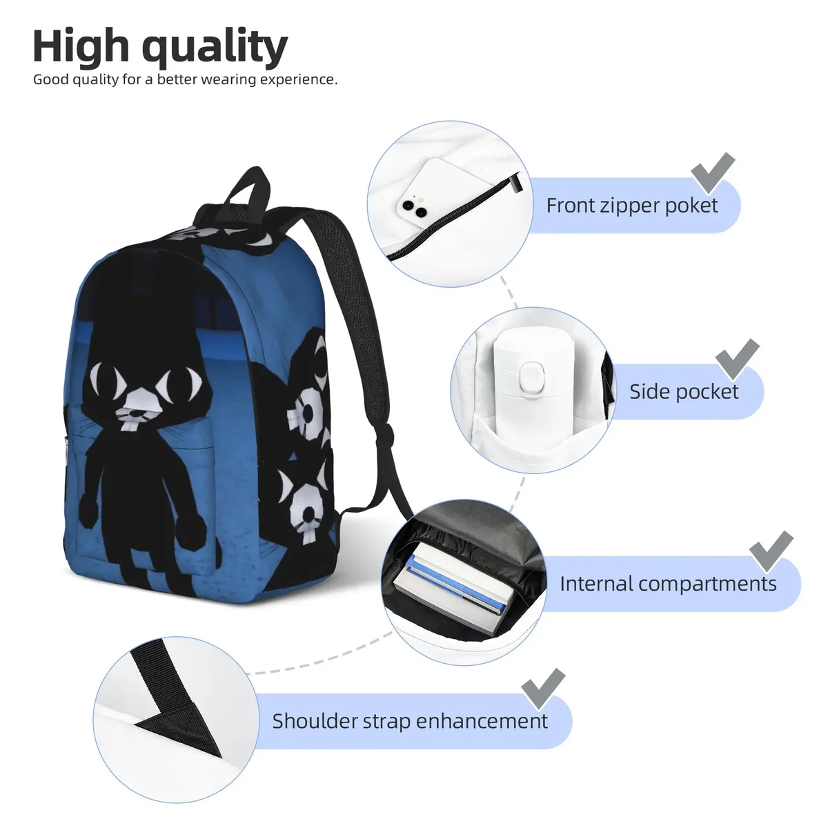 sac à dos classique léger pour hôpitaux vétérinaires, idéal pour le lycée, les affaires, les hommes et les femmes, sac en toile pour ordinateur portable