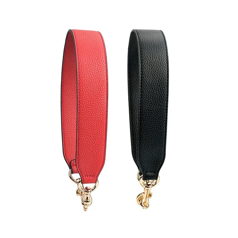 xmessun – sac à bandoulière tendance pour femmes, bretelles pour les mains, bretelles en cuir véritable, larges bretelles, accessoires à sangle courte, nouvelle collection