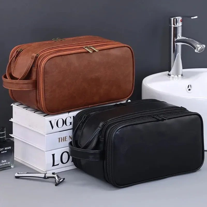 sac suspendu imperméable à plusieurs poches pour cosmétiques, trousse de toilette en pu pour femmes et hommes, sacs de voyage essentiels, sacs de maquillage, sac organisateur de lavage