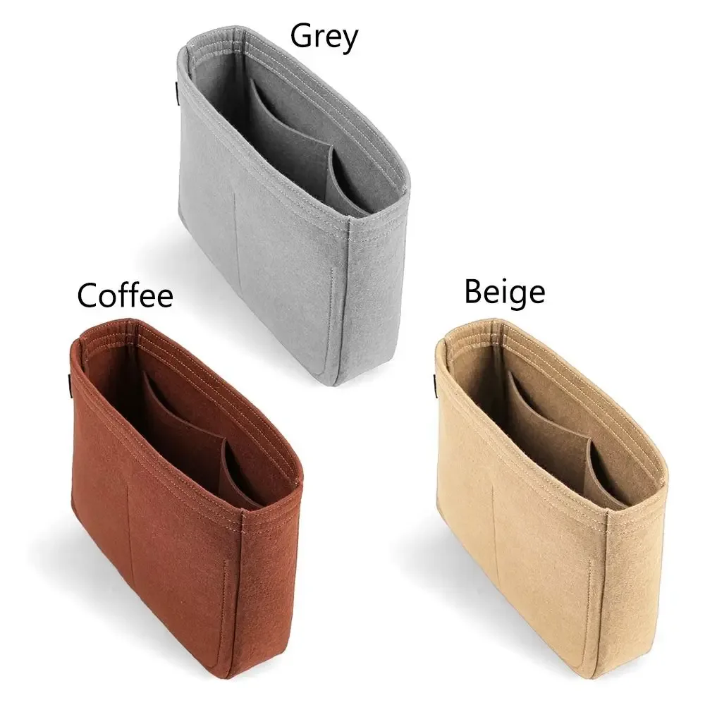 sac à main en feutre durable, sac d'insertion, support de sac de rangement, doublure de sac à main, organisateur de sac portable pour evelyne 16/29/33