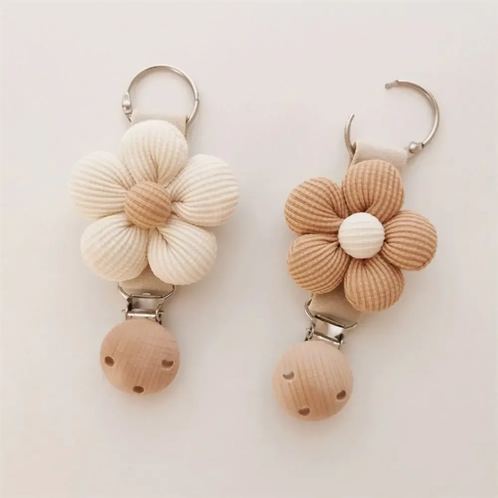 clip de chapeau à fleurs en coton anti-perte, clip en bois suspendu sur le sac, porte-chapeau de voyage, organisateur gadget por