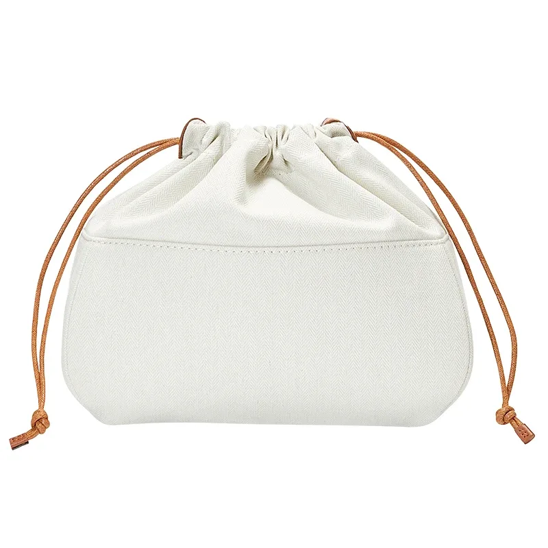 organisateur de sac creux pour panier en cuir miuuuuum s, sac de rangement en toile tissée, support de rangement, doublure intérieure, accessoires de sac