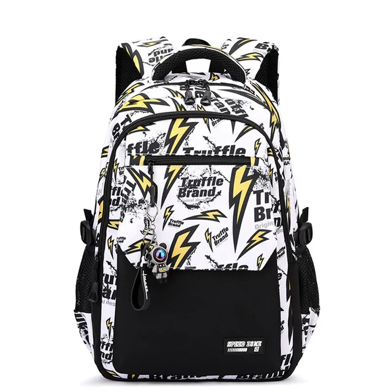 nouveau sac à dos imperméable 2026 pour homme, compatible ordinateur portable 15,6 pouces, imprimé graffiti, sac de voyage oxford pour femme, sac scolaire vintage pour homme