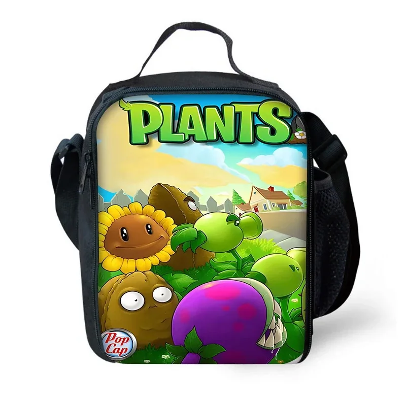 jeu chaud pour enfants pour p-plantes vs z-zombiess, sac à dos d'école avec sacs à déjeuner, sacs à crayons, sacs d'école pour garçons et filles, meilleur cadeau