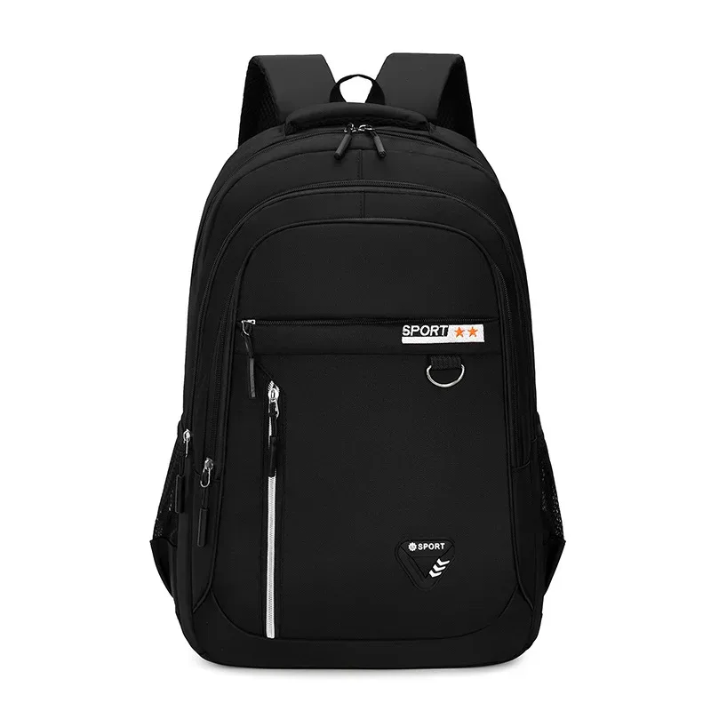 grande capacité hommes sac à dos oxford noir solide lycée sacs adolescent collège étudiant sac à dos multifonctionnel sac à dos sacs à dos