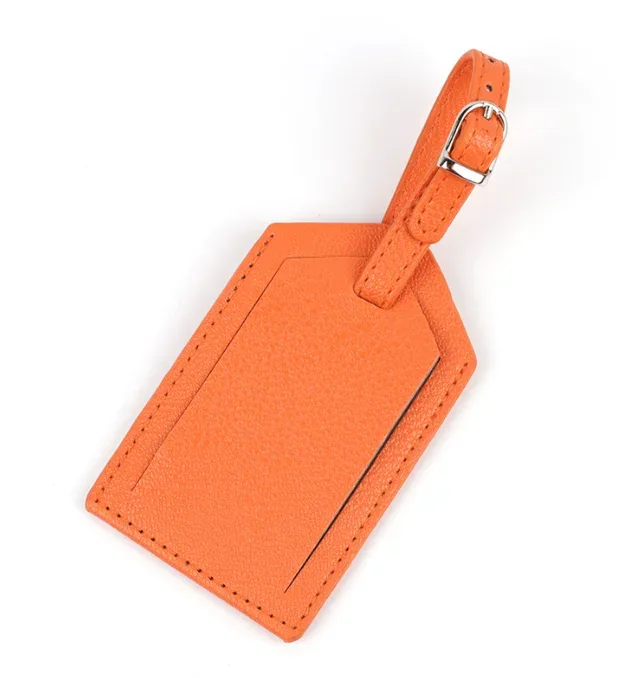étiquette de bagage étanche chancelier créative, étiquette suspendue en cuir, carte d'embarquement touristique, à la mode