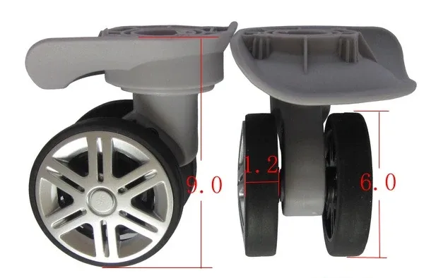 w015 a-19 a19 a02 a-02 bagages valise accessoires double rangée roues universelles boîtier de chariot double roue réparation remplacement