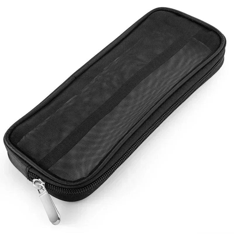 trousse de voyage pour pinceaux de maquillage, sac de rangement cosmétique et trousse de toilette pour hommes et femmes, organisateur d'outils de beauté, pochette en maille pour accessoires de lavage et de rangement