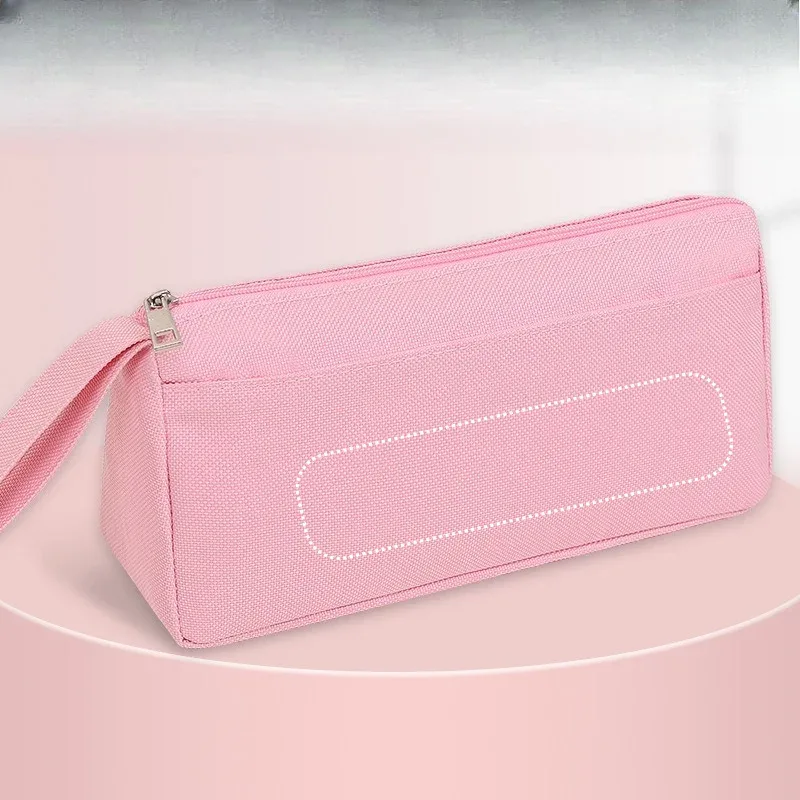 sac de rangement multifonctionnel personnalisable avec votre nom, élégant et minimaliste, trousse de maquillage, trousse de toilette, trousse à crayons