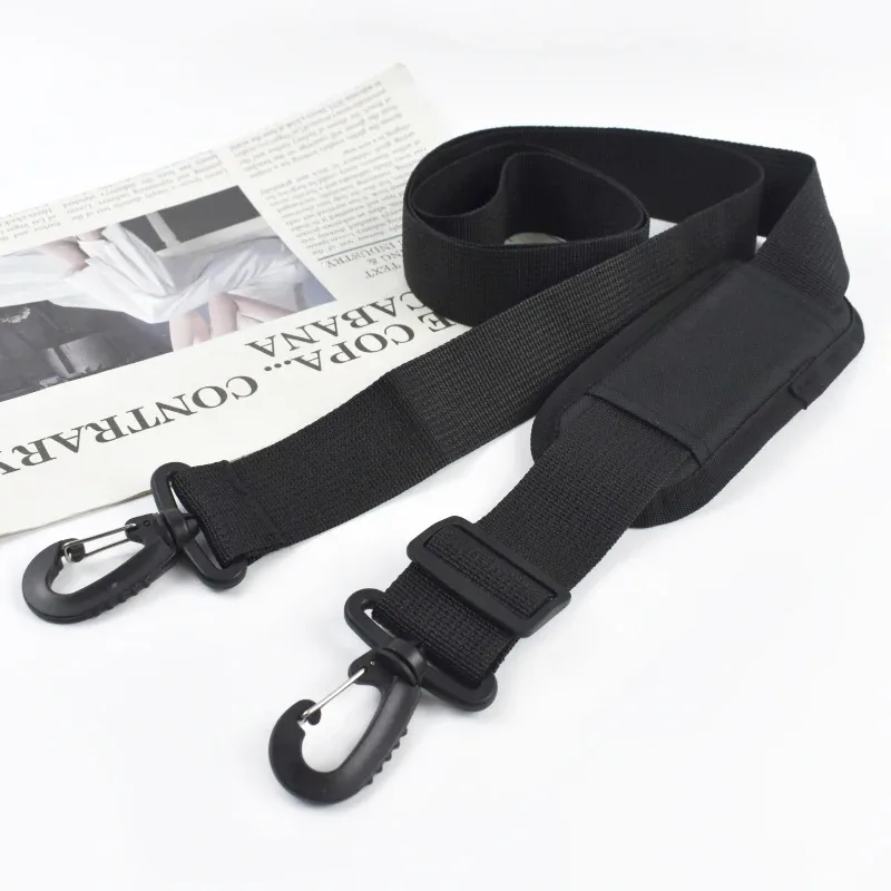 sangle d'épaule réglable de remplacement pour bagages de voyage, sac à bandoulière, sac à dos, sangle en nylon avec crochets métalliques, 90-160cm, 1/2/5 pièces