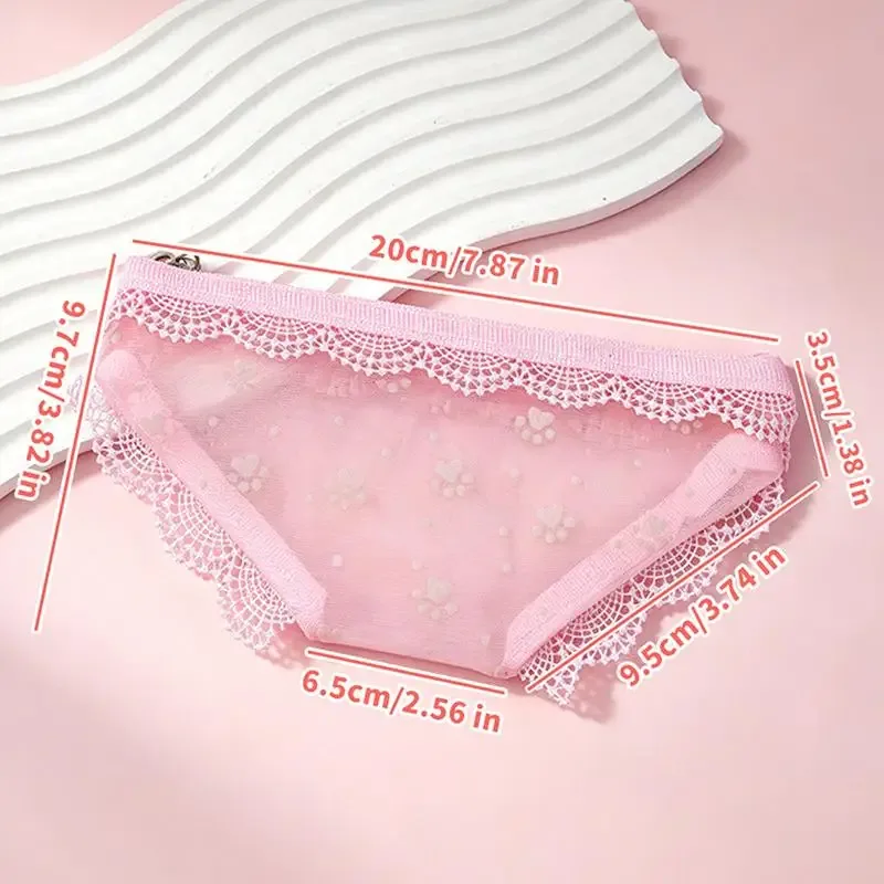 trousse de maquillage transparente en dentelle et résille, forme de sous-vêtement mignon, pochette de rangement pour crayons, quotidien/voyage
