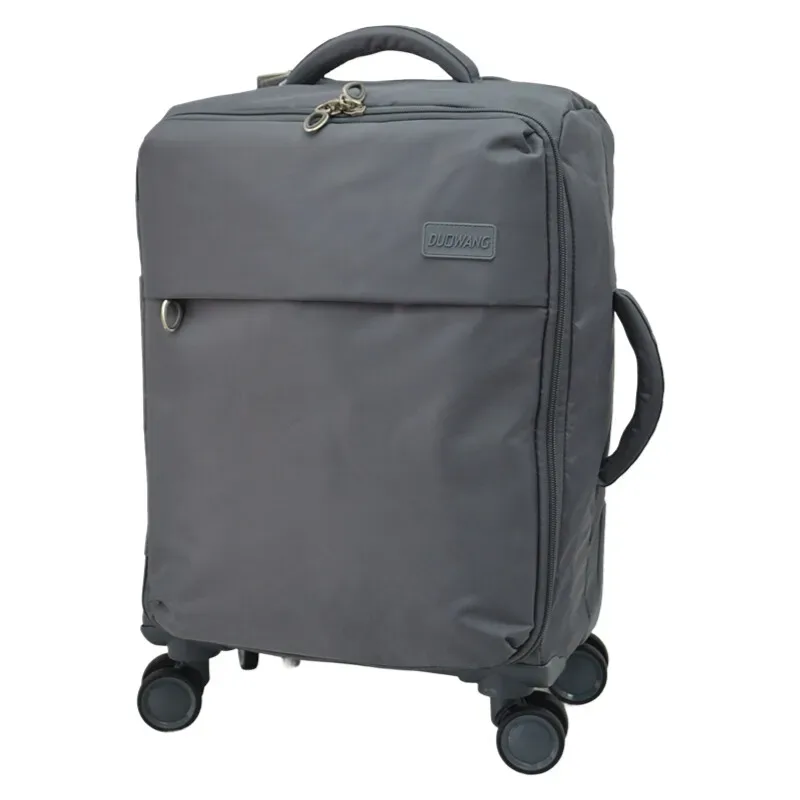 valise de cabine souple en tissu oxford imperméable, bagage à main de 20 pouces avec sac de chariot à roulettes, serrure tsa légère