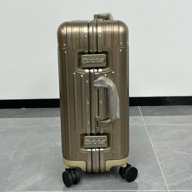 nouvelle valise à roulettes rigide en alliage d'aluminium de haute qualité, valise de voyage, bagage enregistrable 20'26'30'31'33 pouces