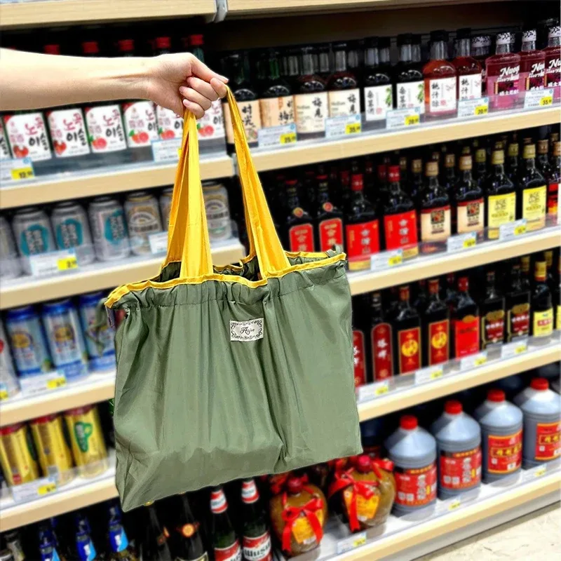 nouveau sac à bandoulière pliable en promotion, sac de shopping tendance imperméable et grande capacité, sac de rangement portable pour usage quotidien