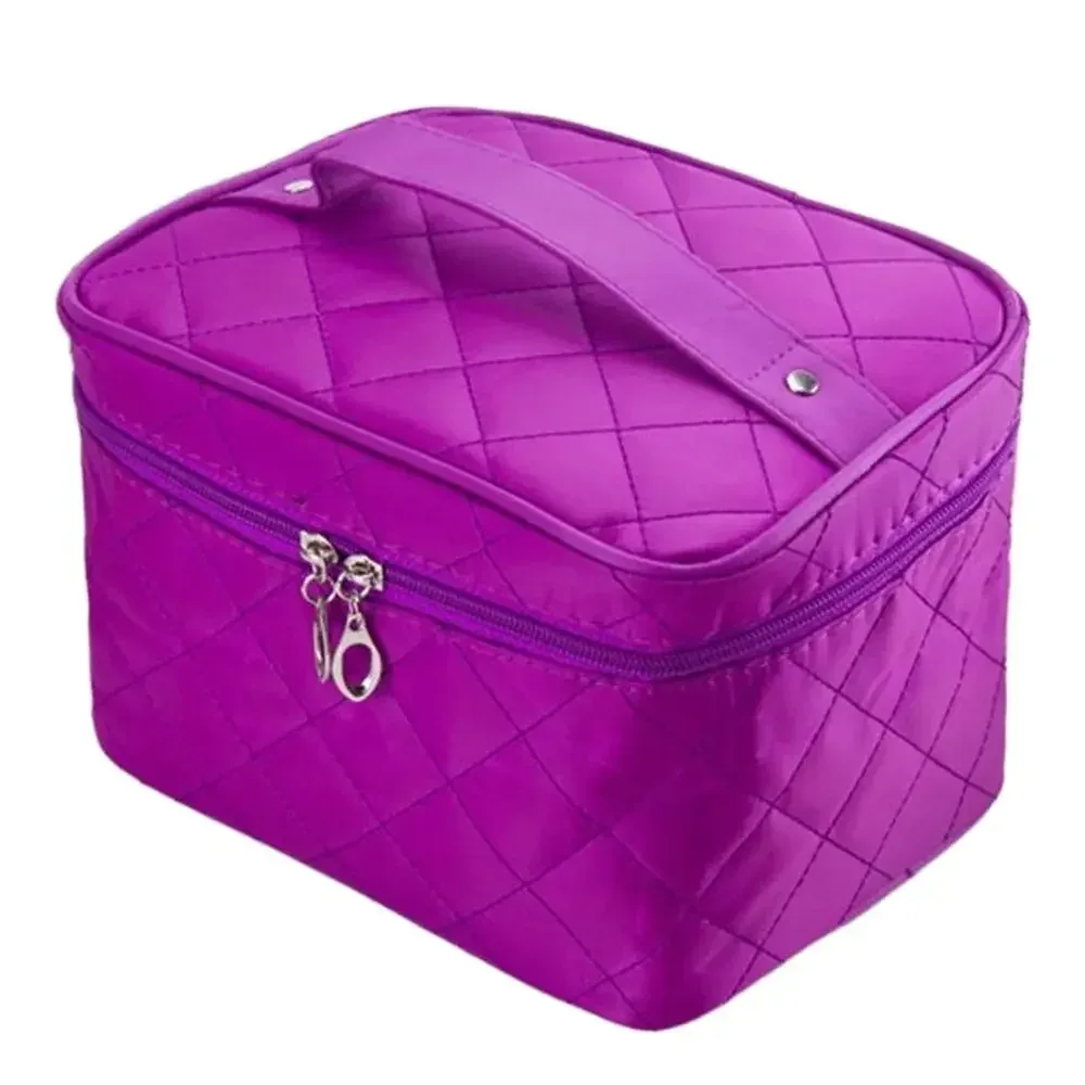 trousse à cosmétiques matelassurera de voyage pour femme, sac à main multifonctionnel, étuis à cosmétiques étanches, grande capacité
