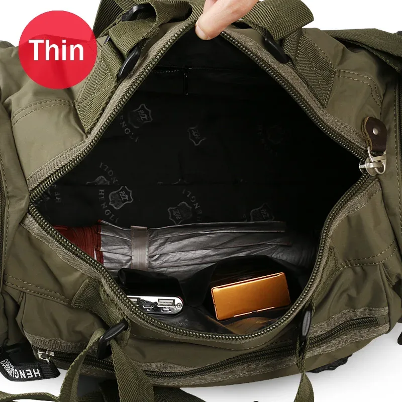 ruil – sacs de voyage d'extérieur pour hommes, sac pliant en tissu oxford, sacs de protection portables imperméables pour loisirs
