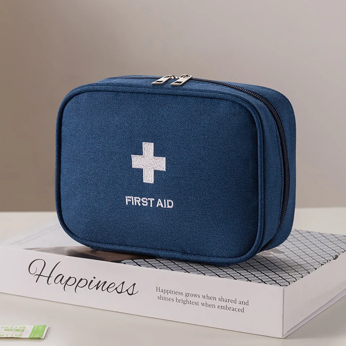 sac à médicaments portable d'extérieur de grande capacité pour hommes et femmes, petit voyage, fournitures médicales, outils, pochette de rangement, fourre-tout, sac à capsules